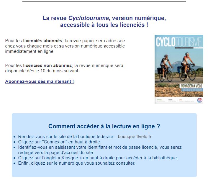 Site cyclotourisme hot sale